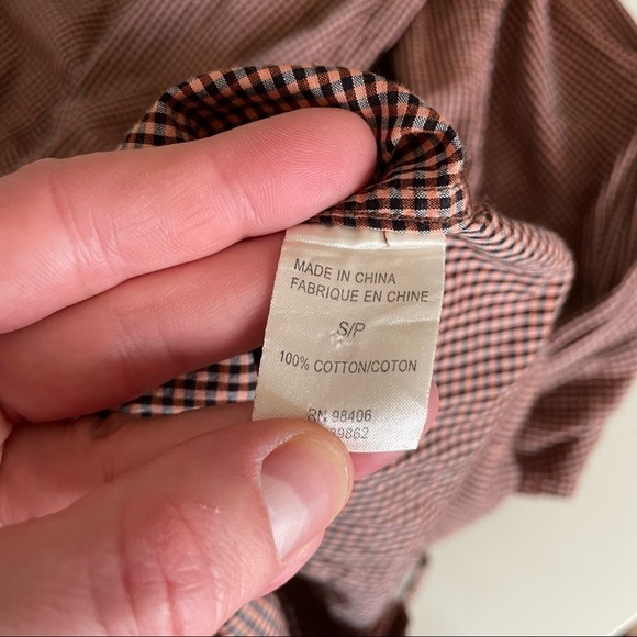 Theory Slim Fit Kyson Check Print Lightweight Cotton Button Shirt Men’s Small - Picture 9 of 10